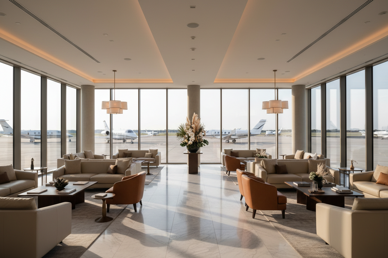 "Executive assistant guide to booking private aviation - private jet interior"